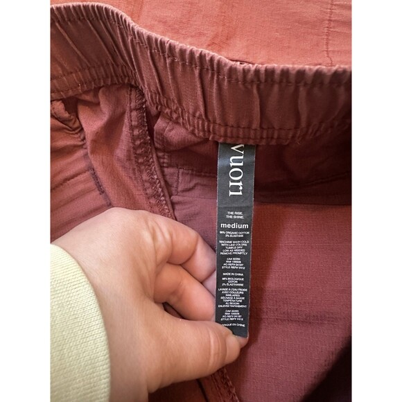 Vuori Men’s Ripstop Climber Drawstring Pants Med Terra Orange Pockets Outdoors - Picture 8 of 9